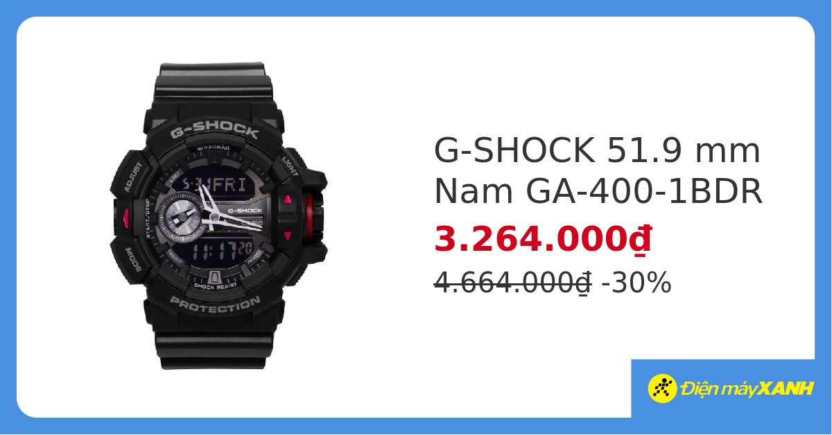 Đồng hồ G-SHOCK 51.9 mm Nam GA-400-1BDR