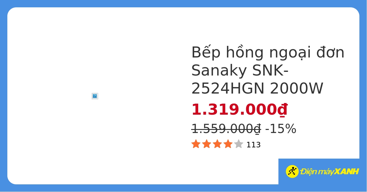 Bếp hồng ngoại Sanaky SNK-2524HGN hover