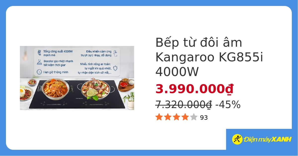 Cách kết nối và cài đặt bếp từ Kangaroo KG855i?
