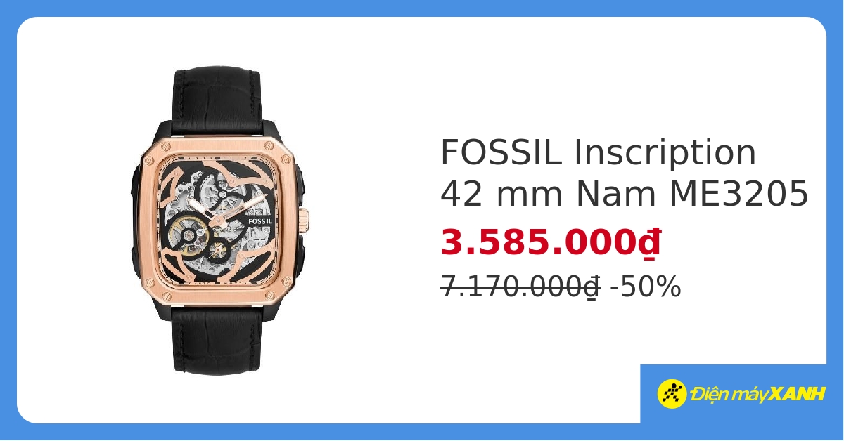 Đồng hồ Fossil Inscription 42 mm Nam ME3205 mẫu mới, chính hãng