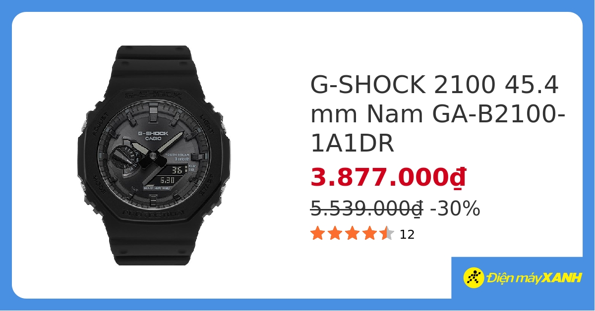 Đồng hồ G-SHOCK 45.4 mm Nam GA-B2100-1A1DR