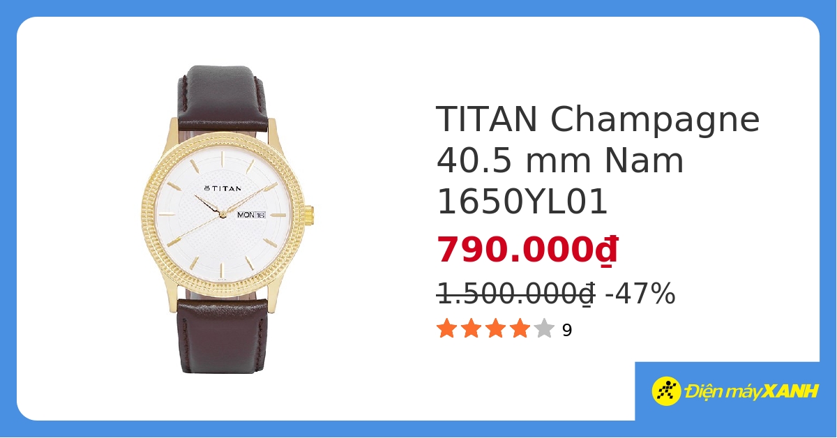 ng h Nam Titan 1650YL01 ch nh h ng gi r m u m m i