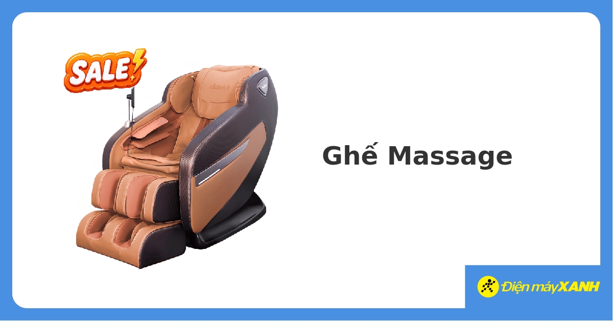 Ghế massage chính hãng, giá rẻ, trả góp 0%, lắp đặt miễn phí