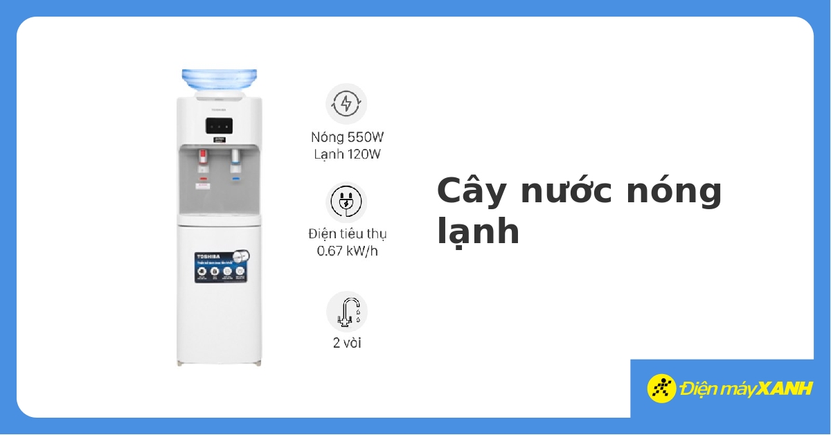 Máy nước uống nóng lạnh nào có công suất tiết kiệm điện nhất?