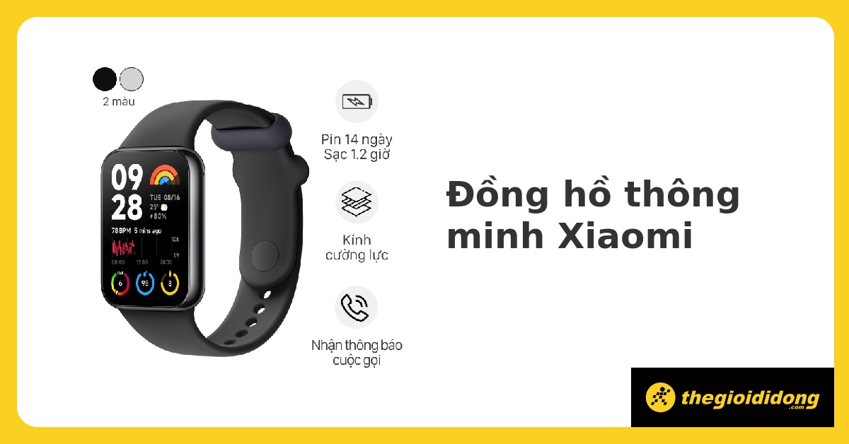Đồng hồ đo nhịp tim Xiaomi nào có kích thước nhỏ gọn và màn hình lớn nhất?