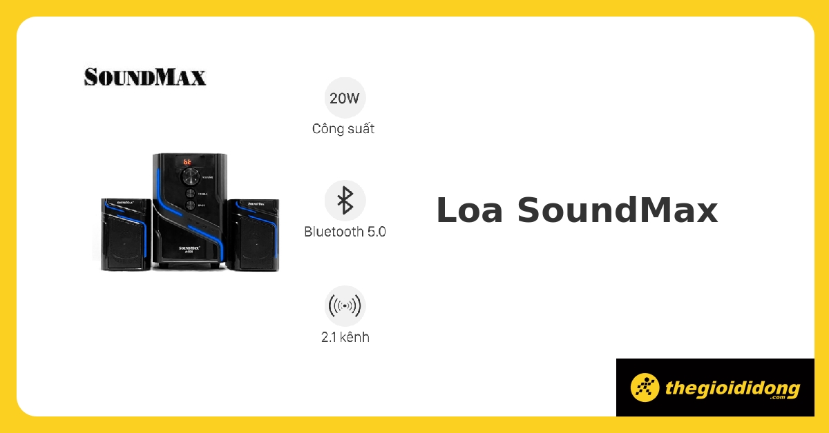 Loa soundmax chính hãng, giá rẻ - 01/2025