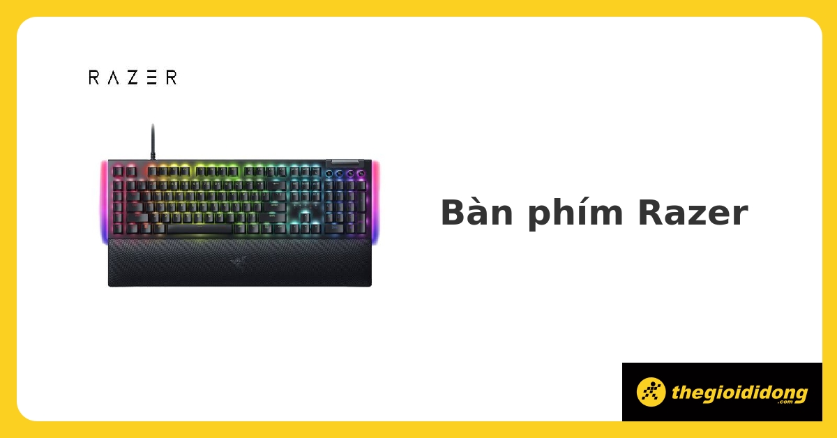 Bàn phím Razer chính hãng, giá rẻ, có trả góp, giao hàng tận nơi - 05/2024