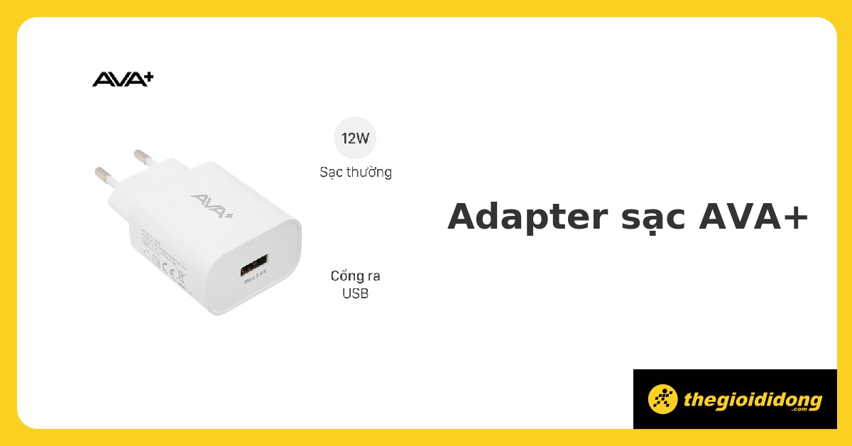 Adapter sạc, chuyển đổi AVA+ chính hãng, giá rẻ, chất lượng cao. - 05/2024