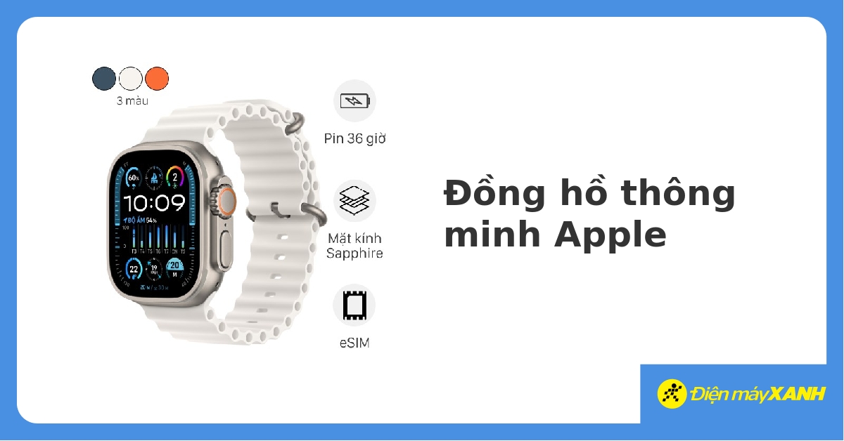 Mua đồng hồ thông minh Apple Watch trả góp 0%, chính hãng 05/2023 - DienmayXANH.com
