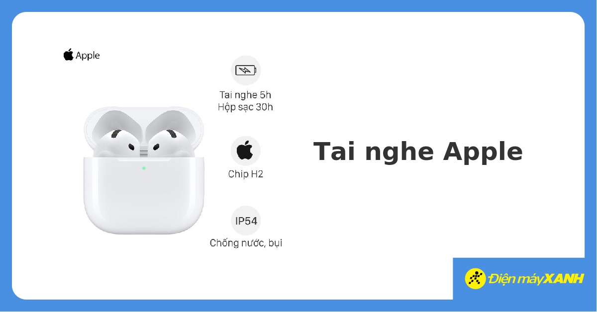 Tai nghe Apple không dây True Wireless chính hãng, giá rẻ 05/2023 - DienmayXANH.com