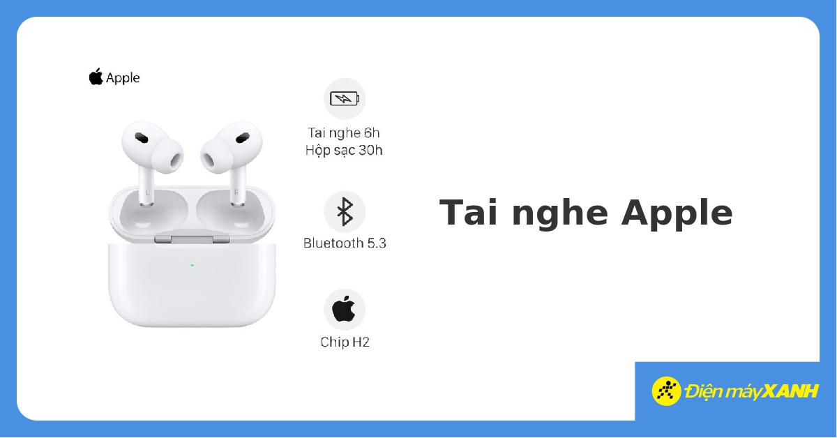 Tai nghe Apple không dây True Wireless chính hãng, giá rẻ 04/2023 - DienmayXANH.com