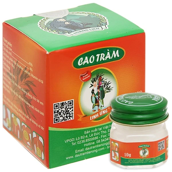 Cao xoa Cao Tràm Tiên Ông hỗ trợ giảm cảm, nhức mỏi