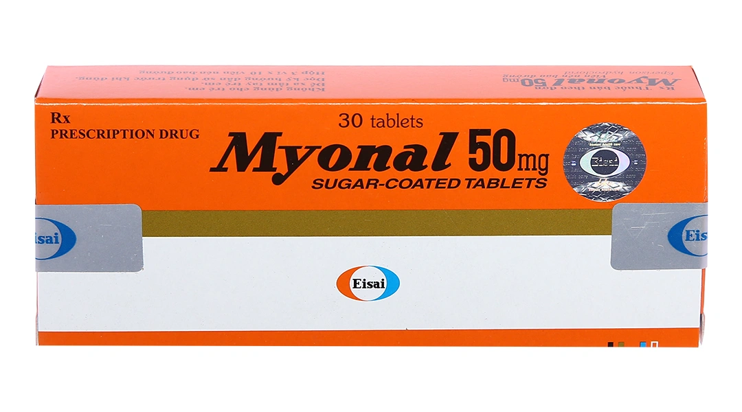 Myonal 50mg cải thiện các triệu chứng tăng trương lực cơ (3 vỉ x 10 viên) - 1