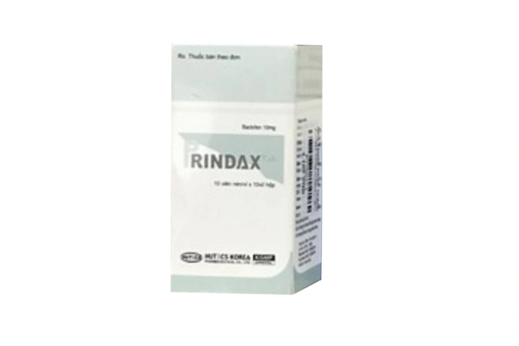 Prindax 10mg giãn cơ, trị đau do co cứng cơ (10 vỉ x 10 viên) - 