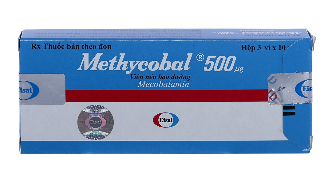 Methycobal 500mcg trị bệnh lý thần kinh ngoại biên (3 vỉ x 10 viên) - 1