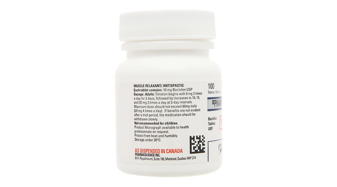 Pharmaclofen 10mg trị các chứng co thắt cơ lọ 100 viên - 4