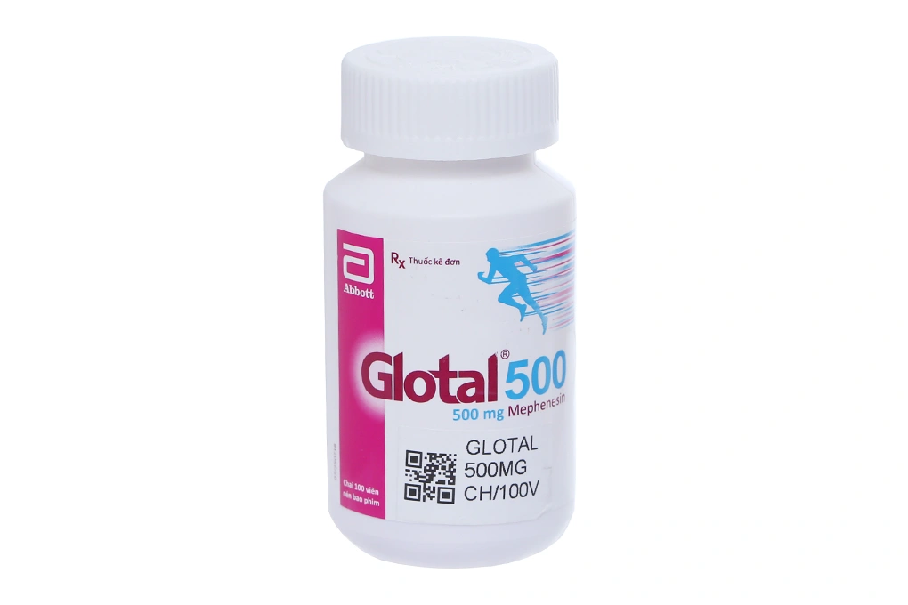 Glotal 500 giãn cơ, trị đau do co cứng cơ chai 100 viên - 
