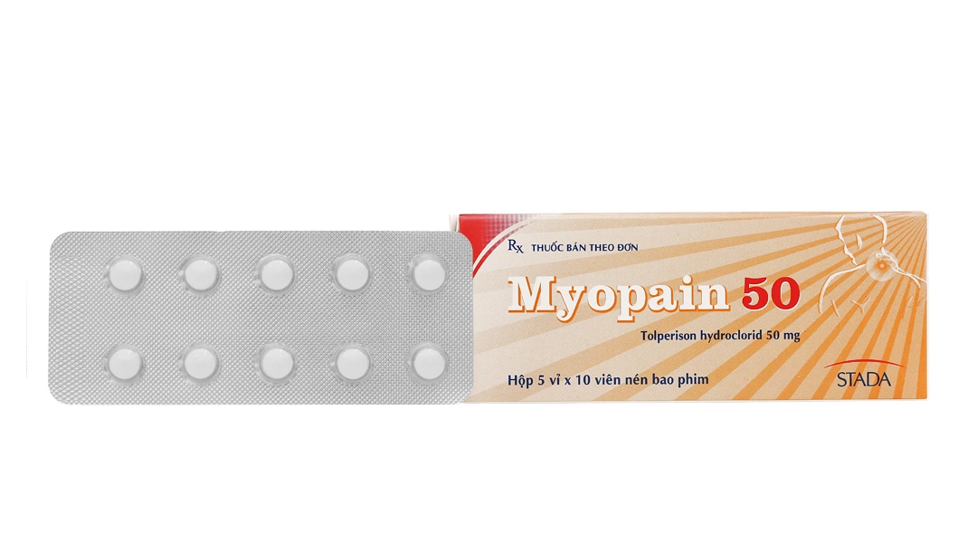 Myopain 50mg trị triệu chứng co cứng sau đột quỵ ở người lớn (5 vỉ x 10 viên) - 1