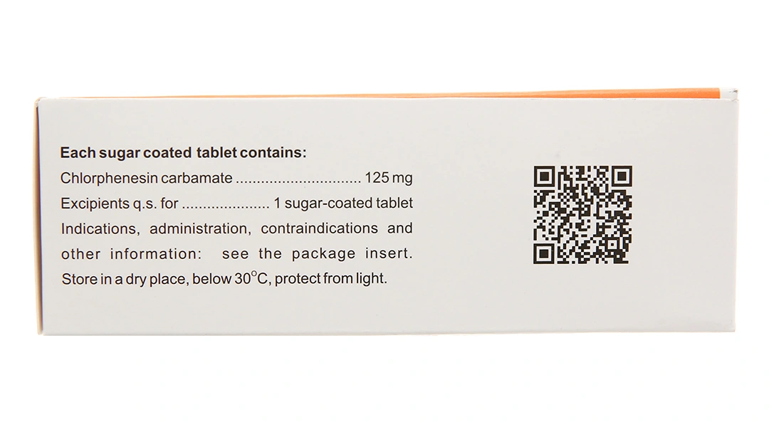 Philclonestyl 125mg trị đau do co cứng cơ (5 vỉ x 10 viên) - 4