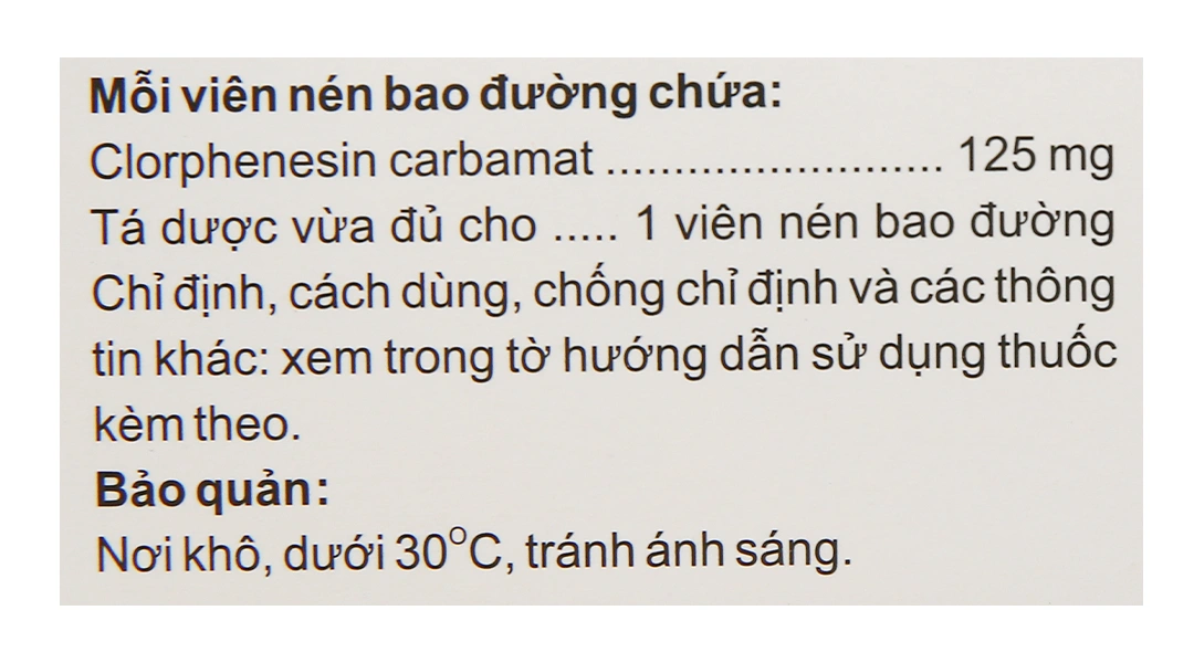 Philclonestyl 125mg trị đau do co cứng cơ (5 vỉ x 10 viên) - 5