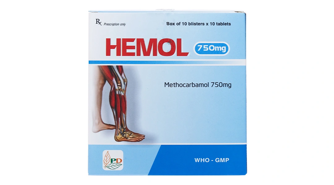 Hemol 750mg trị rối loạn cơ xương cấp (10 vỉ x 10 viên) - 2