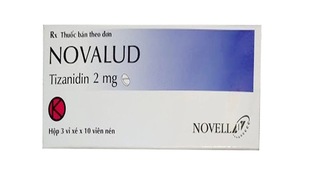 Novalud 2mg giảm co thắt cơ gây đau (3 vỉ x 10 viên) - 