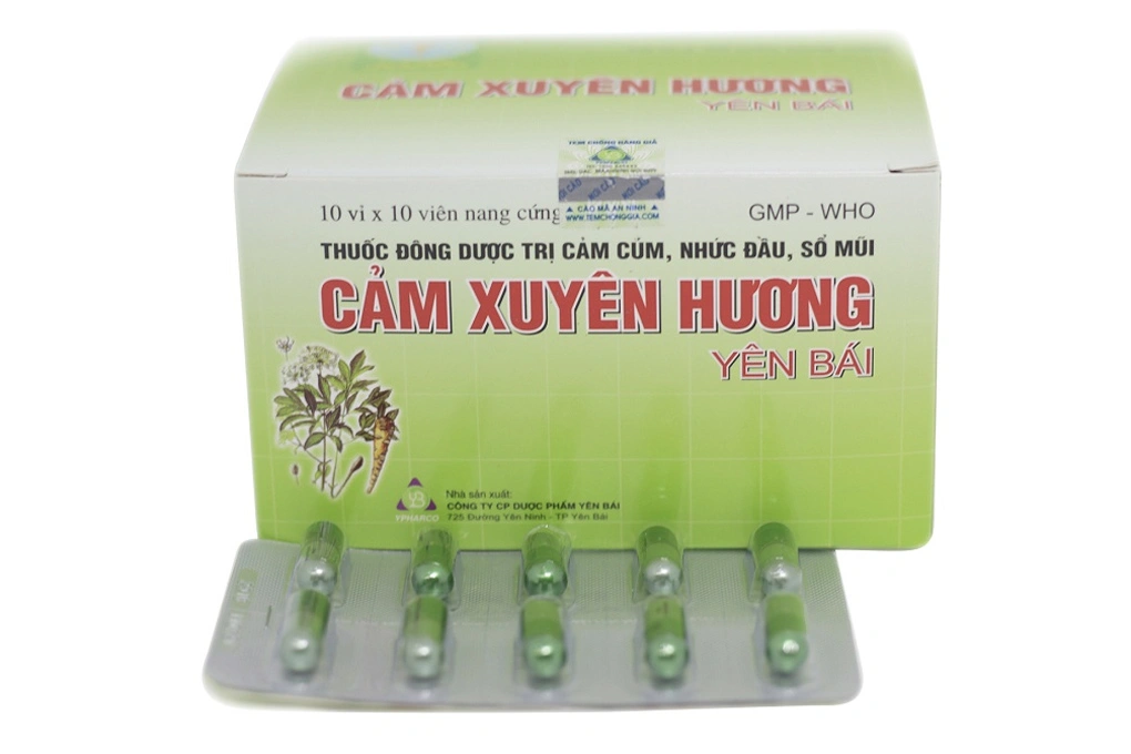 Cảm Xuyên Hương Yên Bái trị cảm cúm, cảm lạnh (10 vỉ x 10 viên) - 