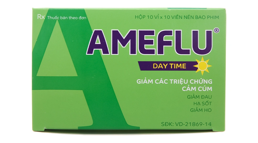 Ameflu Daytime giảm các triệu chứng cảm cúm, cảm lạnh (10 vỉ x 10 viên) - 2