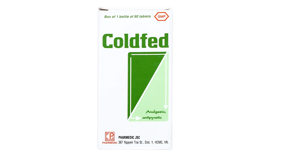 Coldfed trị cảm cúm, cảm lạnh chai 80 viên - 1