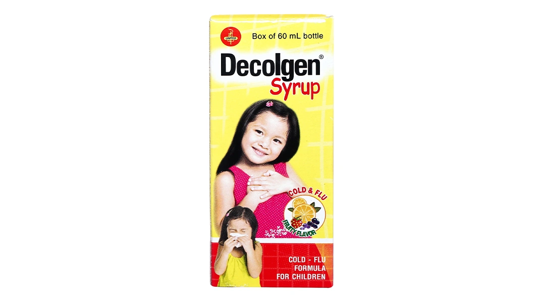 Siro Decolgen trị triệu chứng cảm cúm, viêm mũi dị ứng chai 60ml - 1