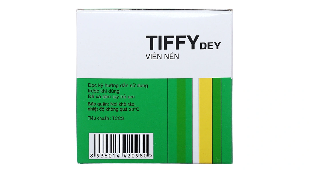 Tiffy Dey trị các triệu chứng cảm cúm, cảm lạnh (25 vỉ x 4 viên) - 2