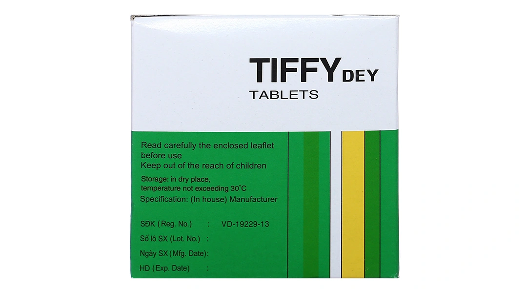 Tiffy Dey trị các triệu chứng cảm cúm, cảm lạnh (25 vỉ x 4 viên) - 3