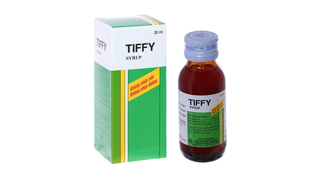 Tiffy Syrup làm giảm các triệu chứng cảm chai 30ml - 