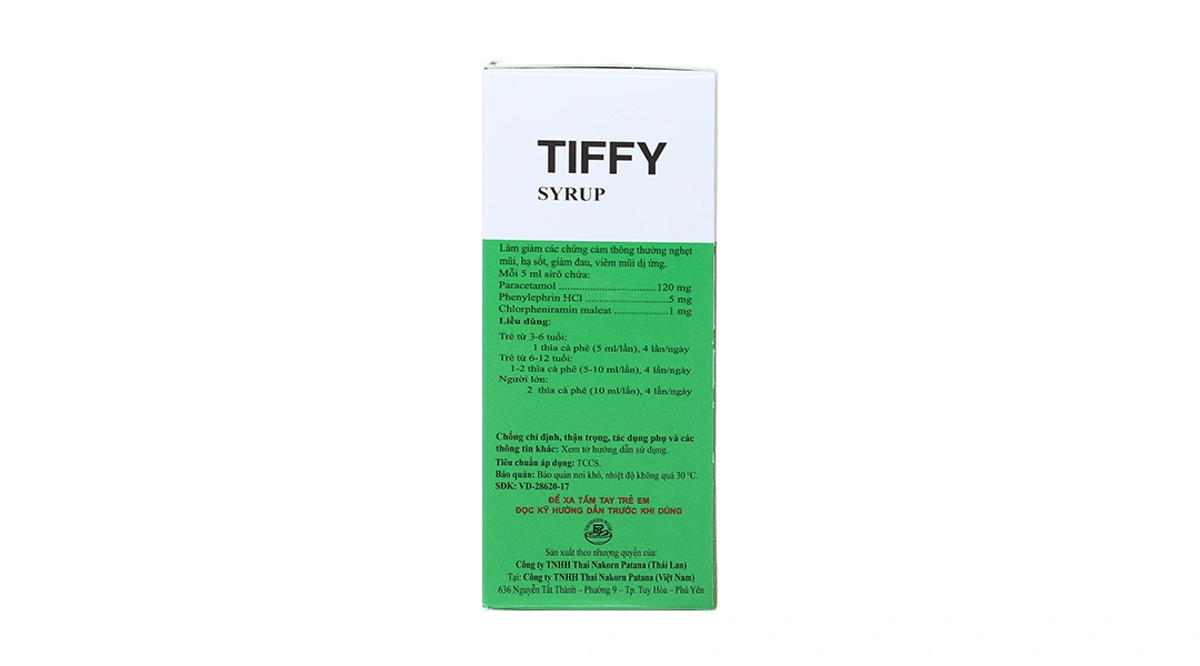 Tiffy Syrup làm giảm các triệu chứng cảm chai 30ml - 3