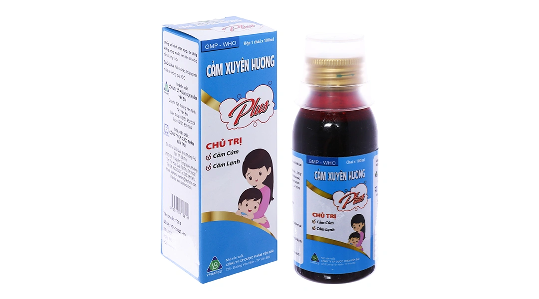 Siro Cảm Xuyên Hương Plus trị cảm cúm, cảm lạnh chai 100ml - 
