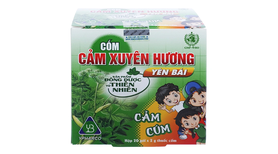 Thuốc cốm Cảm Xuyên Hương Yên Bái giảm triệu chứng cảm cúm, cảm lạnh (20 gói x 2g) - 1