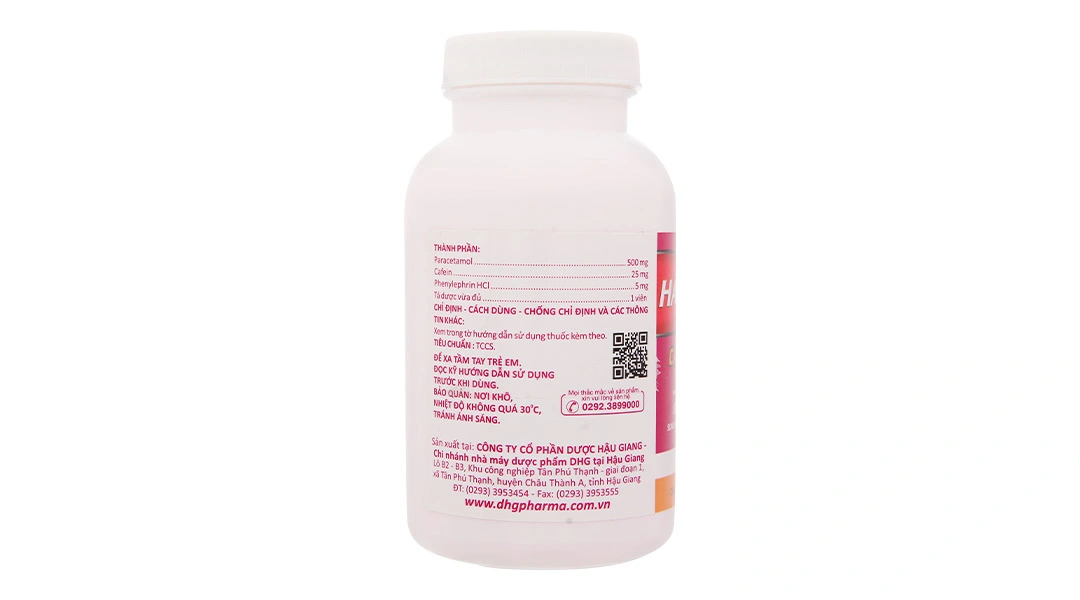 Hapacol Cảm Cúm trị các triệu chứng của cảm cúm lọ 200 viên - 4