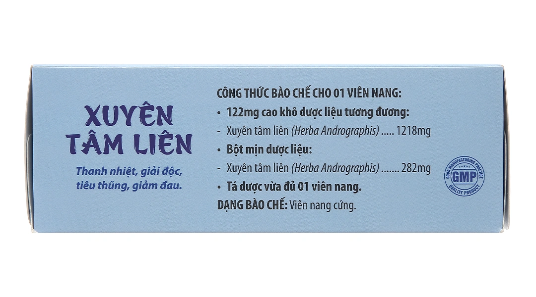 Xuyên Tâm Liên Fito thanh nhiệt, giải độc, tiêu thũng, giảm đau (10 vỉ x 10 viên) - 2
