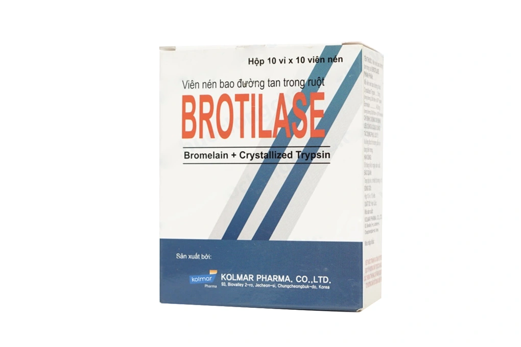 Brotilase giảm phù nề (10 vỉ x 10 viên) - 