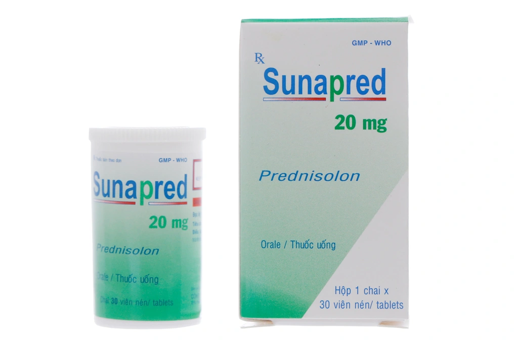 Sunapred 20mg thuốc kháng viêm chai 30 viên - 