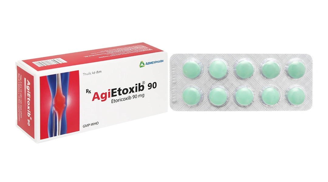 AgiEtoxib 90mg giảm đau, kháng viêm xương khớp (3 vỉ x 10 viên) - 