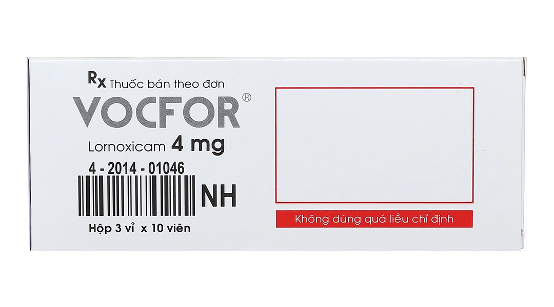 Vocfor 4mg giảm đau, kháng viêm xương khớp (3 vỉ x 10 viên) - 1