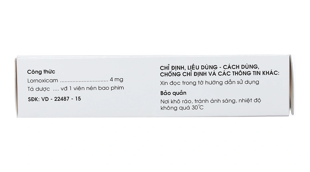 Vocfor 4mg giảm đau, kháng viêm xương khớp (3 vỉ x 10 viên) - 2