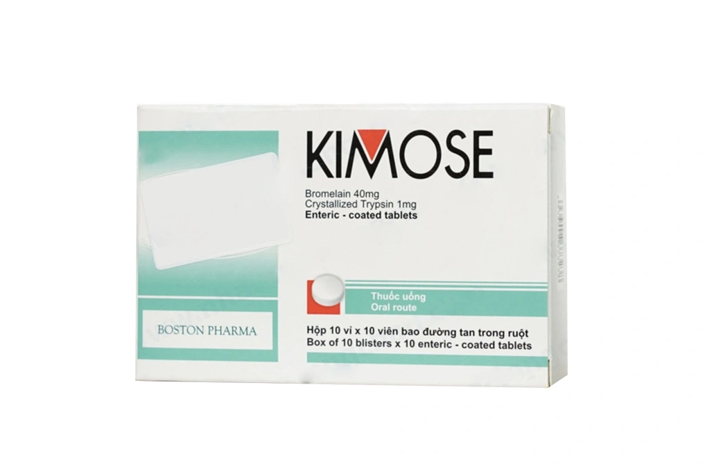 Kimose giảm phù nề (10 vỉ x 10 viên) - 