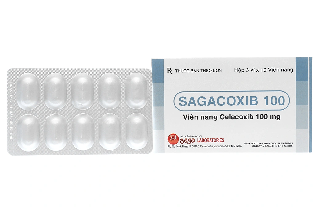 Sagacoxib 100 giảm đau, kháng viêm xương khớp (3 vỉ x 10 viên) - 