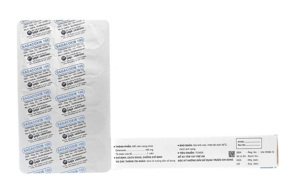 Sagacoxib 100 giảm đau, kháng viêm xương khớp (3 vỉ x 10 viên) - 1