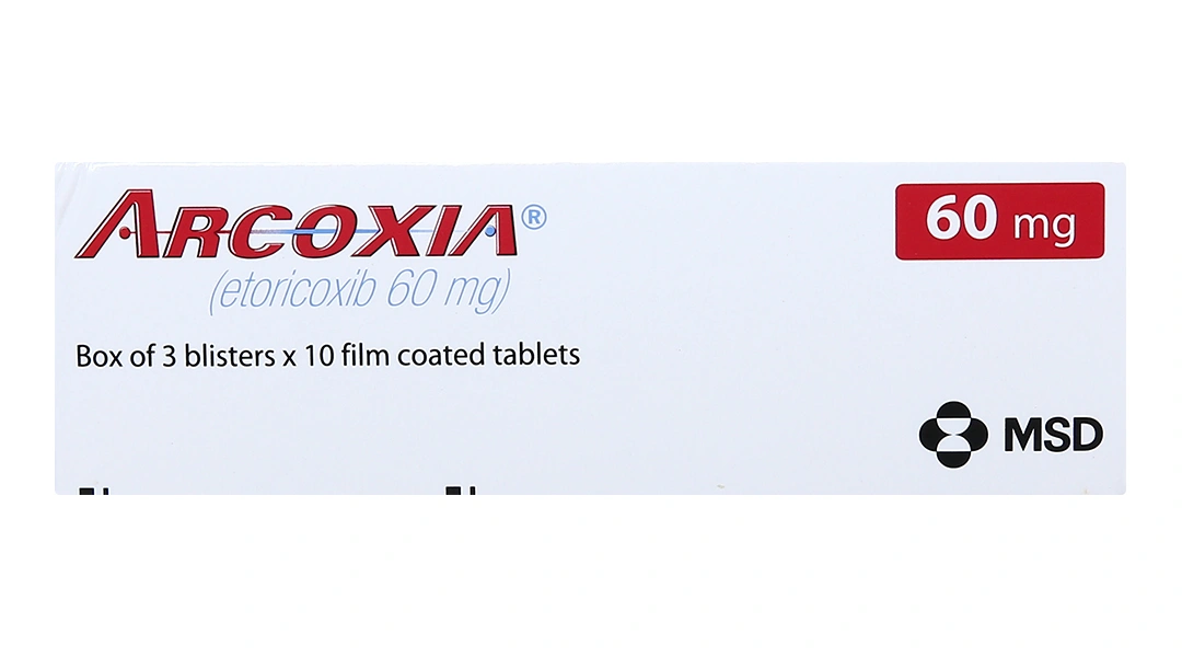 Arcoxia 60mg giảm đau, kháng viêm xương khớp (3 vỉ x 10 viên) - 7