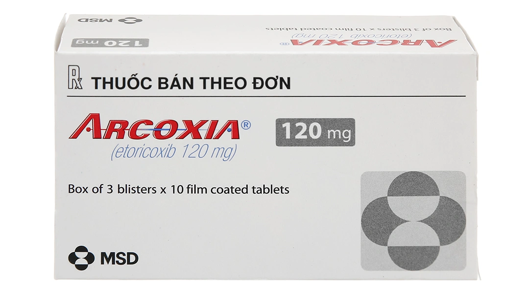 Arcoxia 120mg trị thoái hóa khớp, viêm khớp dạng thấp (3 vỉ x 10 viên) - 5