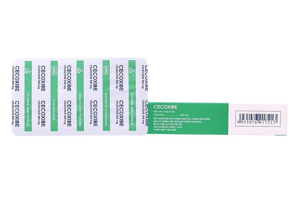 Cecoxibe 200mg giảm đau, kháng viêm xương khớp (3 vỉ x 10 viên) - 1