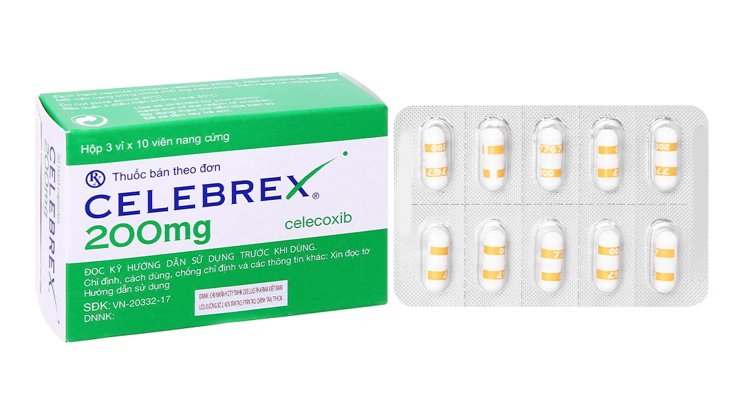 Celebrex 200mg giảm đau, kháng viêm xương khớp (3 vỉ x 10 viên) - 10